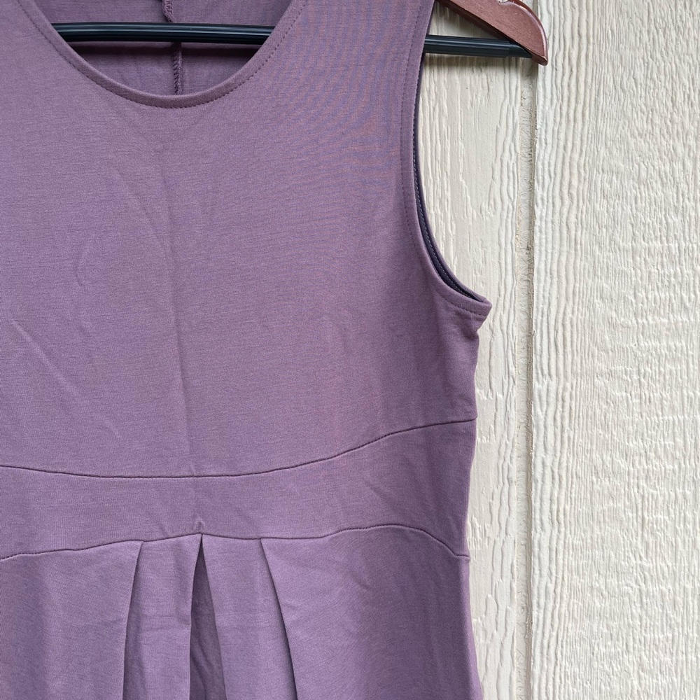 La Cleft Purple Sleeveless Dress